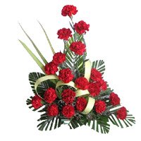 Online Diwali Flower Delivery in Delhi, Red Carnation Arrangement 20 Flowers