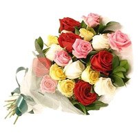 Mixed Roses Bouquet : Send Gifts to Uttam Nagar