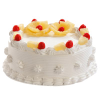Same Day Diwali Cakes Delivery in Delhi - Pineapple Cake From 5 Star