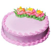 Birthday Eggless Cake Delivery in Delhi - Strawberry Cake