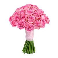 Flower Delivery in Delhi : Pink Roses Bouquet