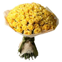 Flowers to Delhi : 50 Yellow Roses