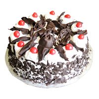 Send Cakes to Delhi at Midnight- Black Forest Cake From 5 Star