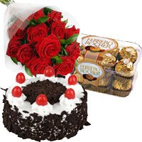 Roses and Chocolate Cakes to Delhi