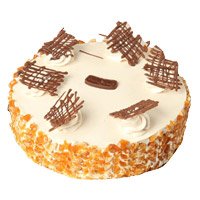 Eggless Cakes to Delhi - Butter Scotch Cake From 5 Star