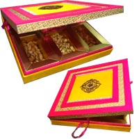 Fancy Dry Fruits and Bhaidooj Gifts Delivery in Delhi in Box of MDF 1 Kg