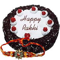 Send Rakhi with Cake to Delhi