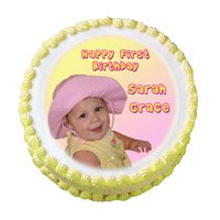 Online New Year Cake Delivery in Delhi - 1 Kg Photo Cake