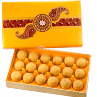 Send Online 500gm Besan Laddu as Diwali Gifts to Delhi